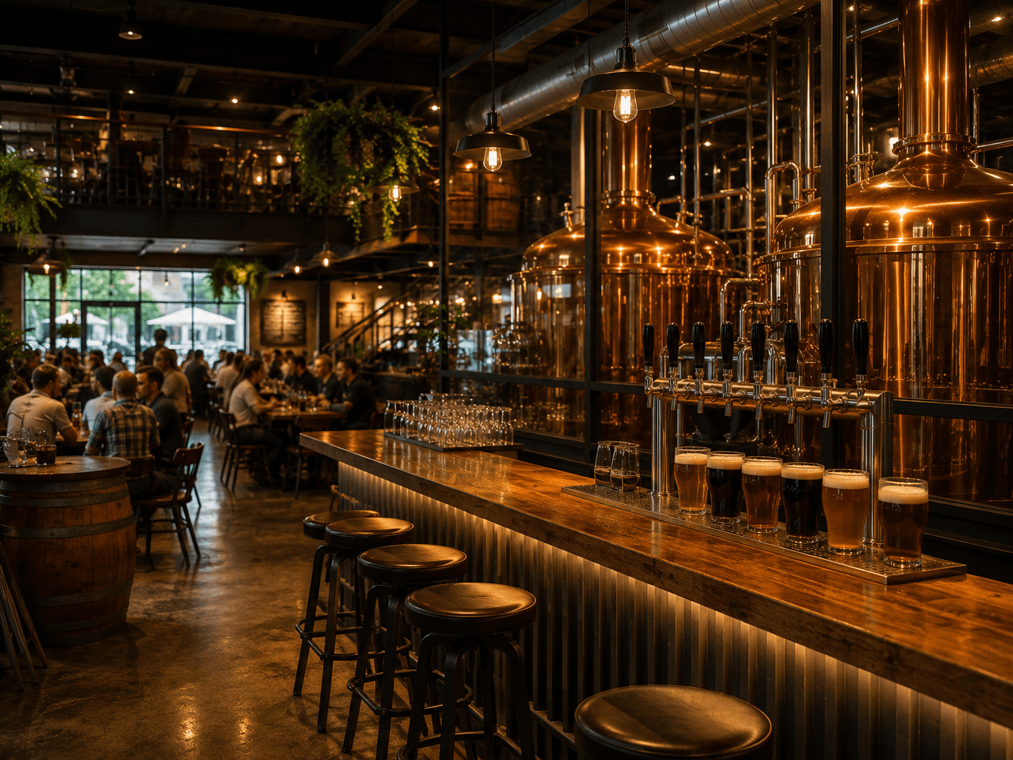 Microbrewery brewing equipment